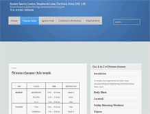 Tablet Screenshot of becketsportscentre.co.uk